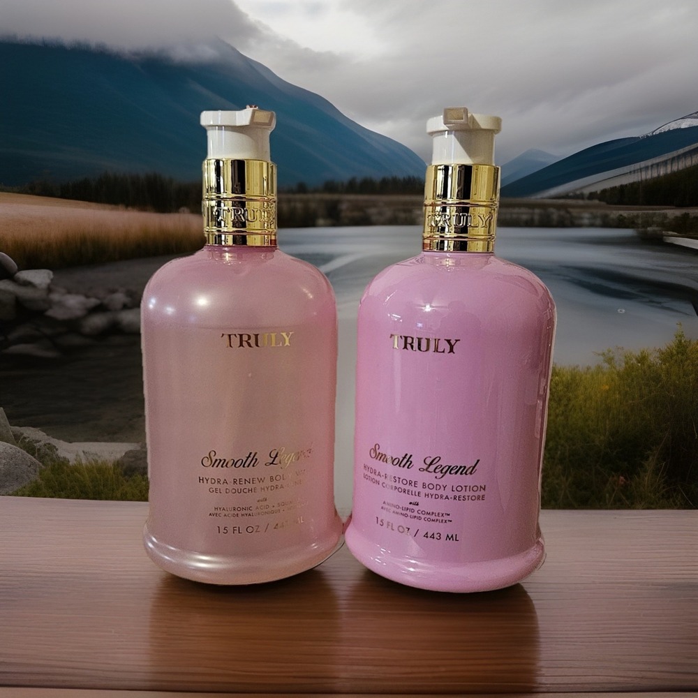 New Truly Smooth Legend Hydra-Renewal Body Wash And Body Lotion 15 oz Each Money